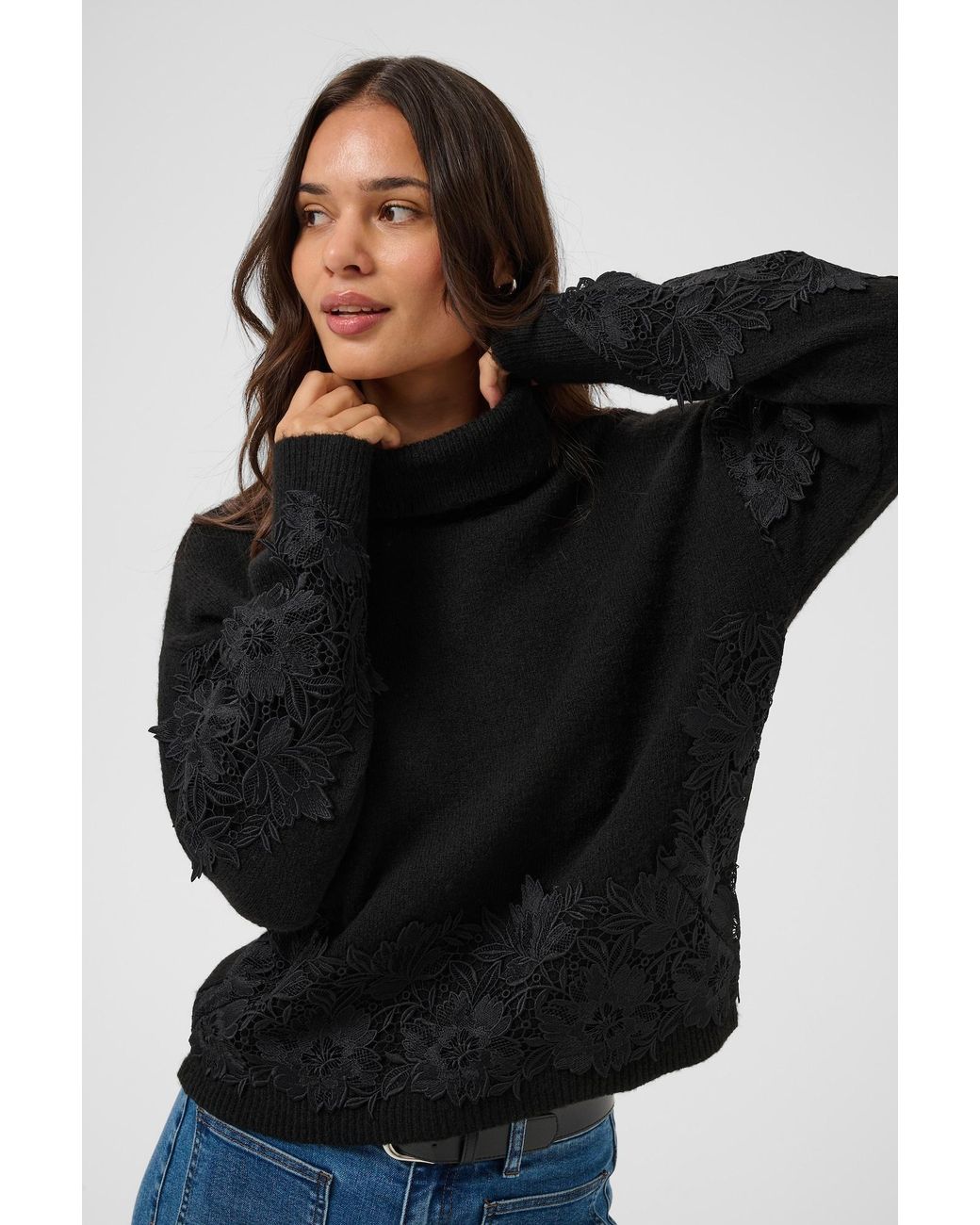 Kaffe Black Pullover Siff
