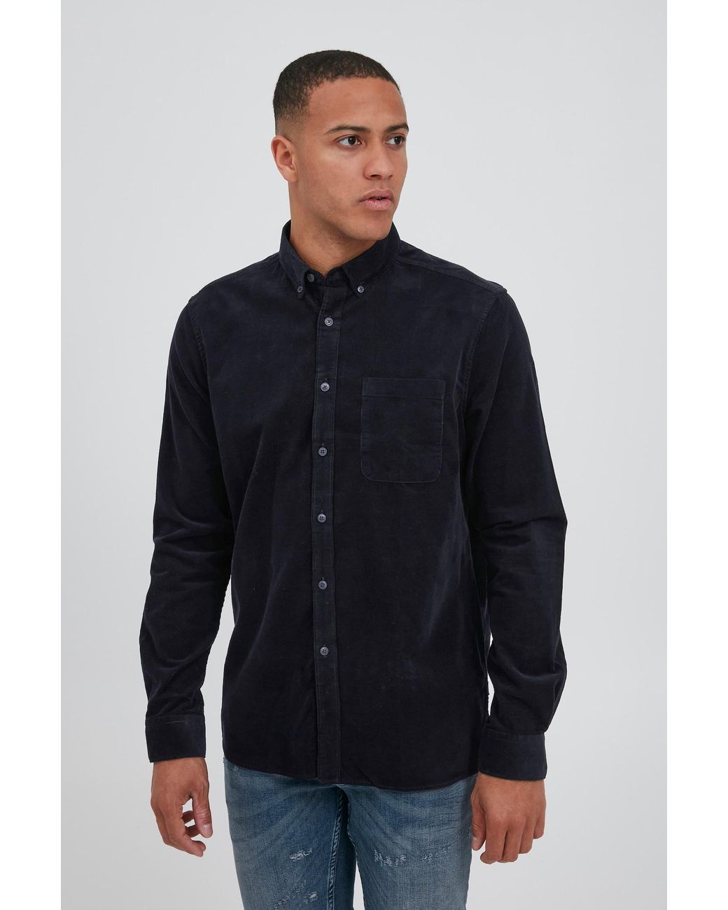 Solid Hemd Juan in Blue für Herren