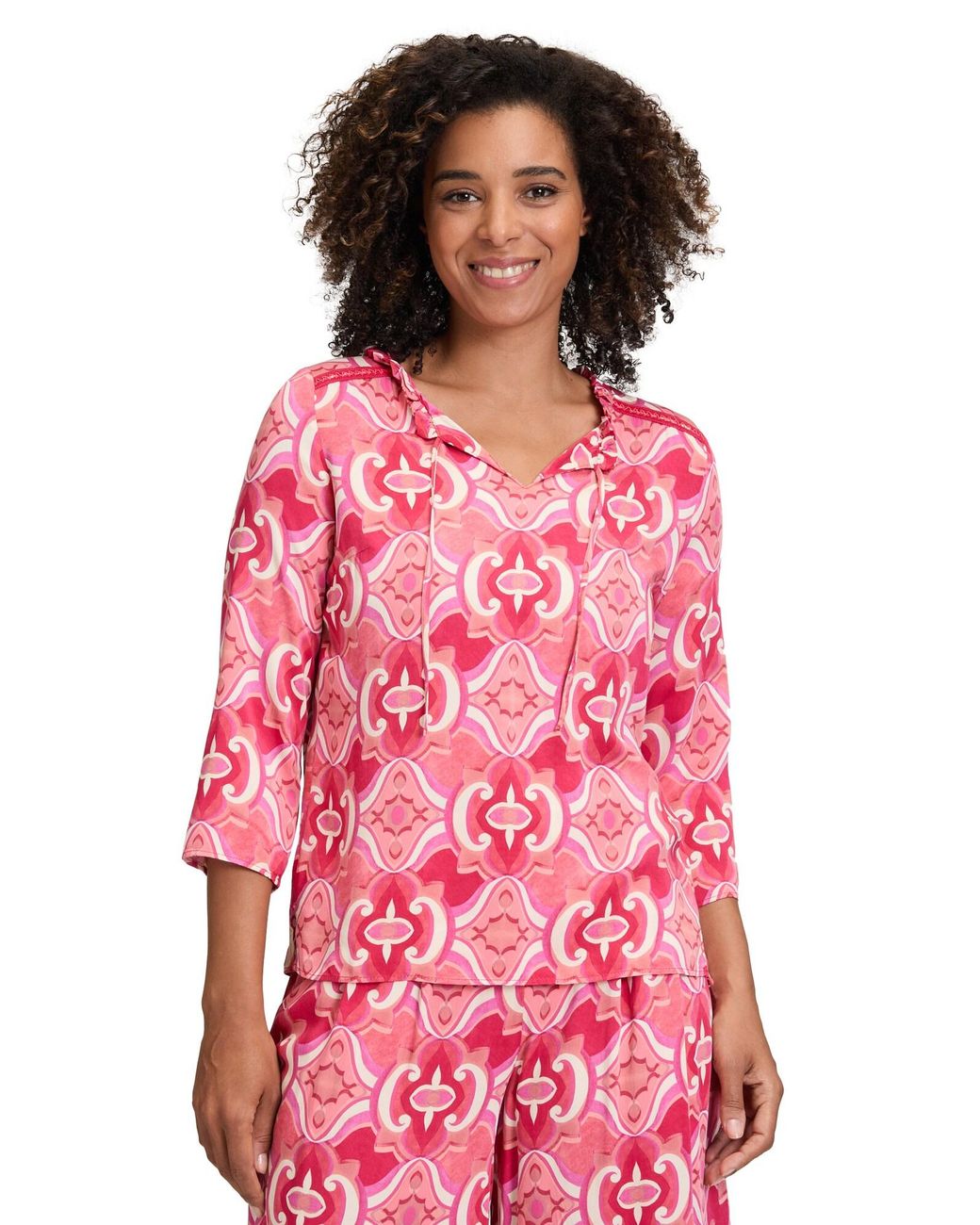 Cartoon Pink Bluse
