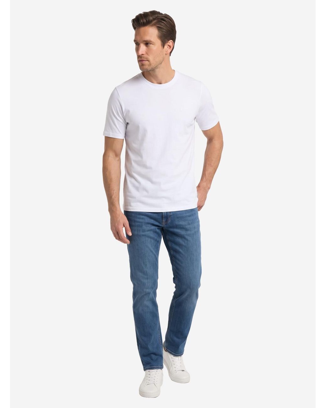 CASA MODA Shirt Basic in White für Herren