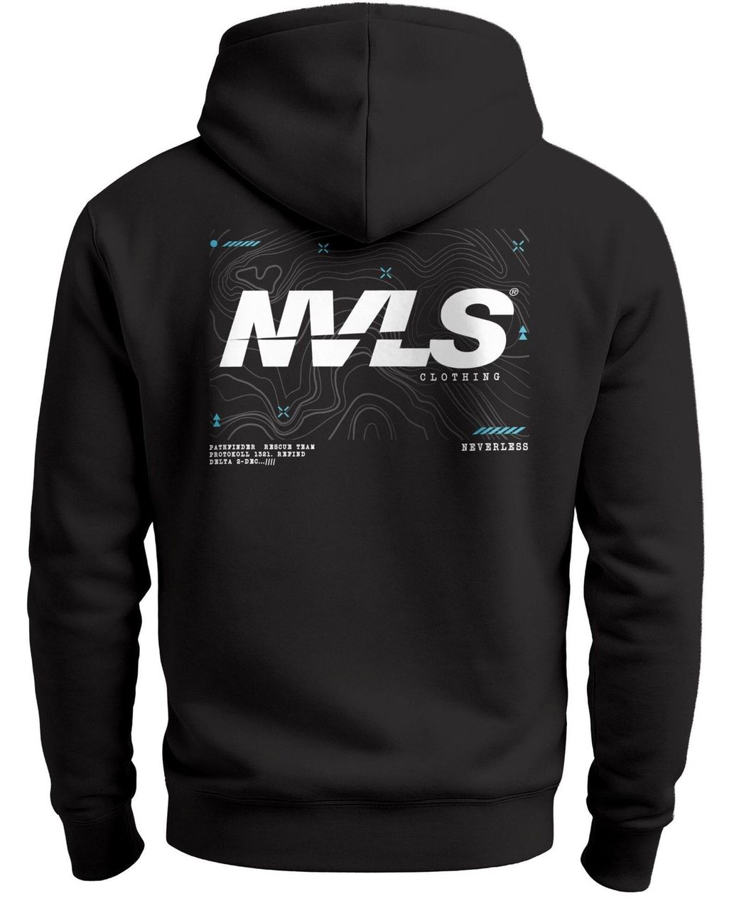 Neverless Sweatshirt Explorer in Black für Herren