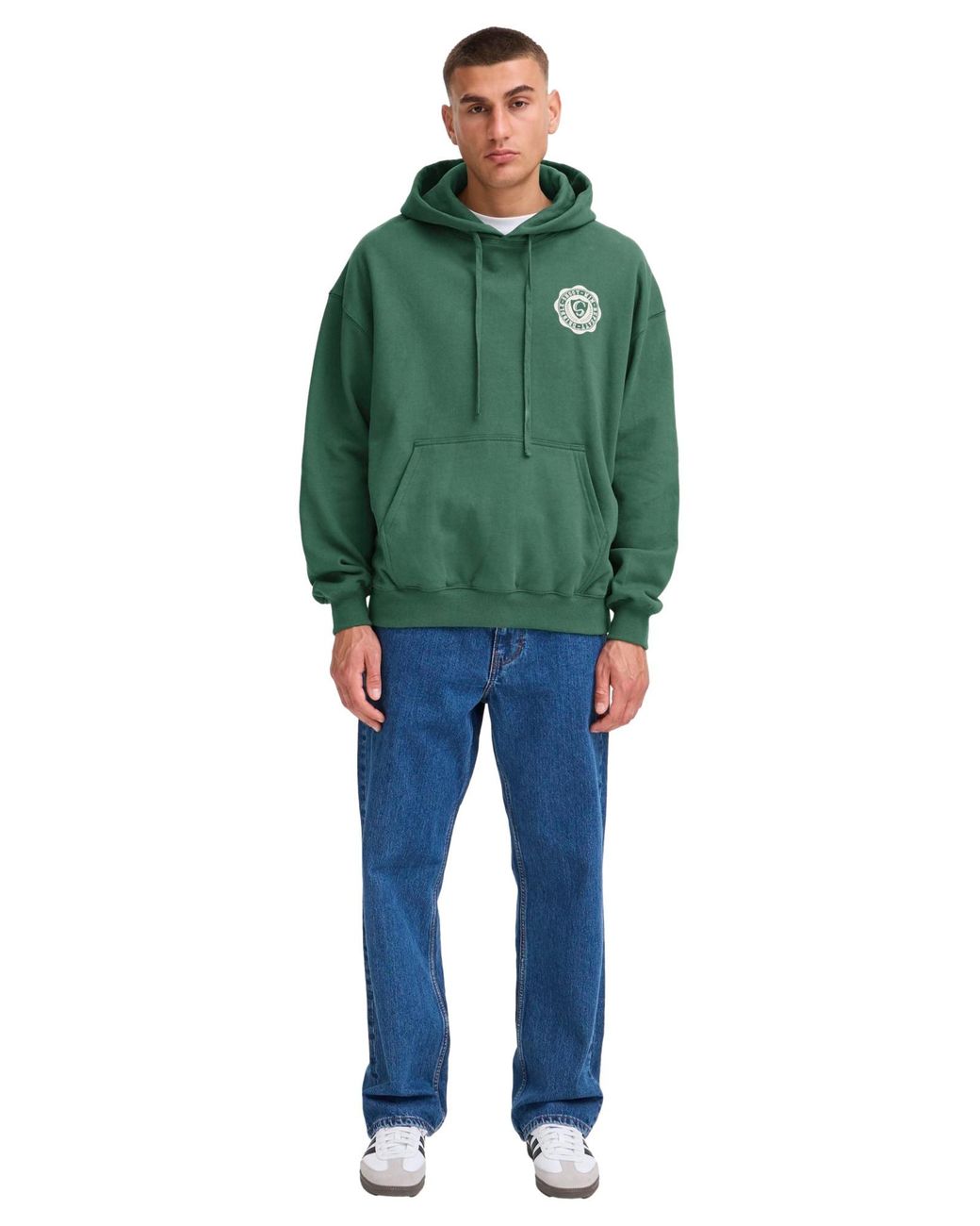 Solid Pullover in Green für Herren