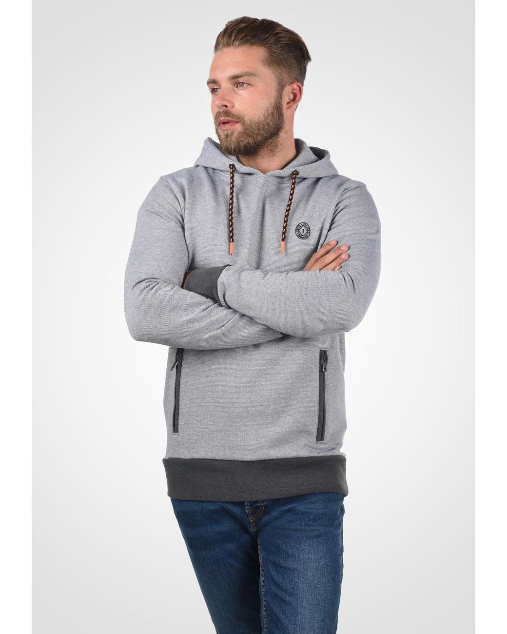 Solid Sweatshirt Raffa in Gray für Herren