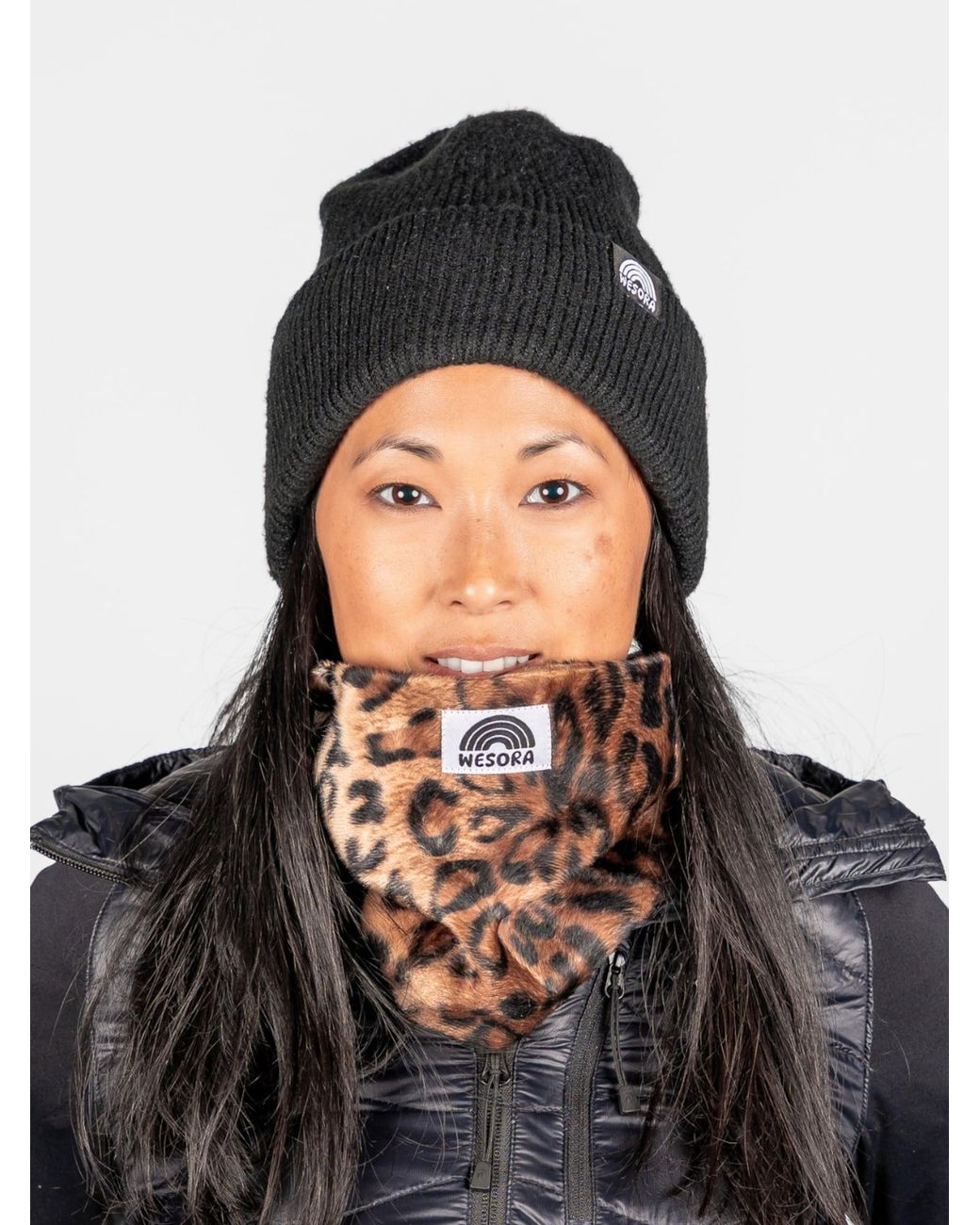 WESORA GmbH Brown Schlauchschal Premium Kunstfell Neckwarmer