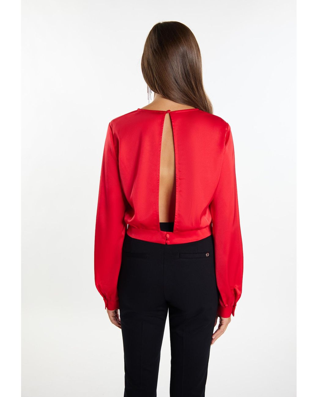 faina Red Bluse