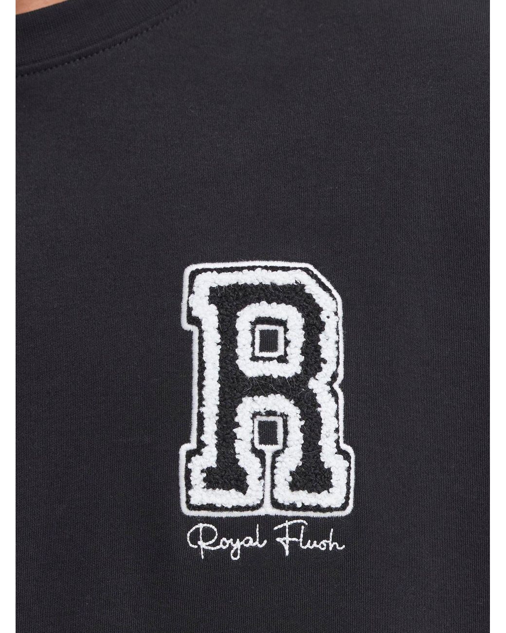 Solid Rundhalsshirt Sdrowdy in Black für Herren