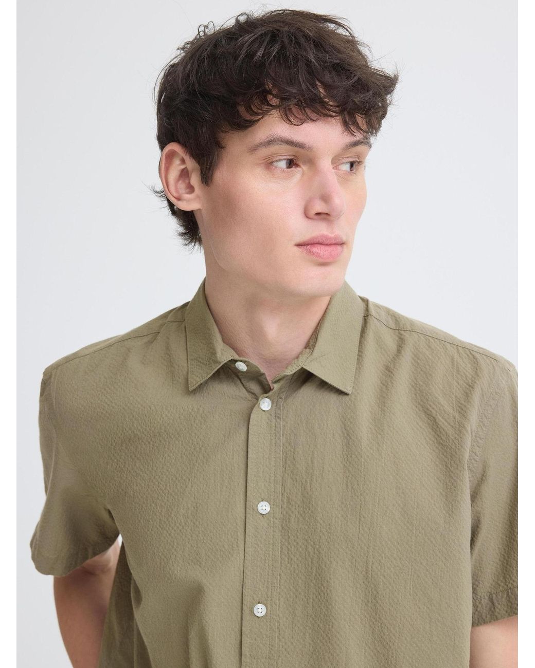 Blend Kurzarmhemd Bhavan in Green für Herren