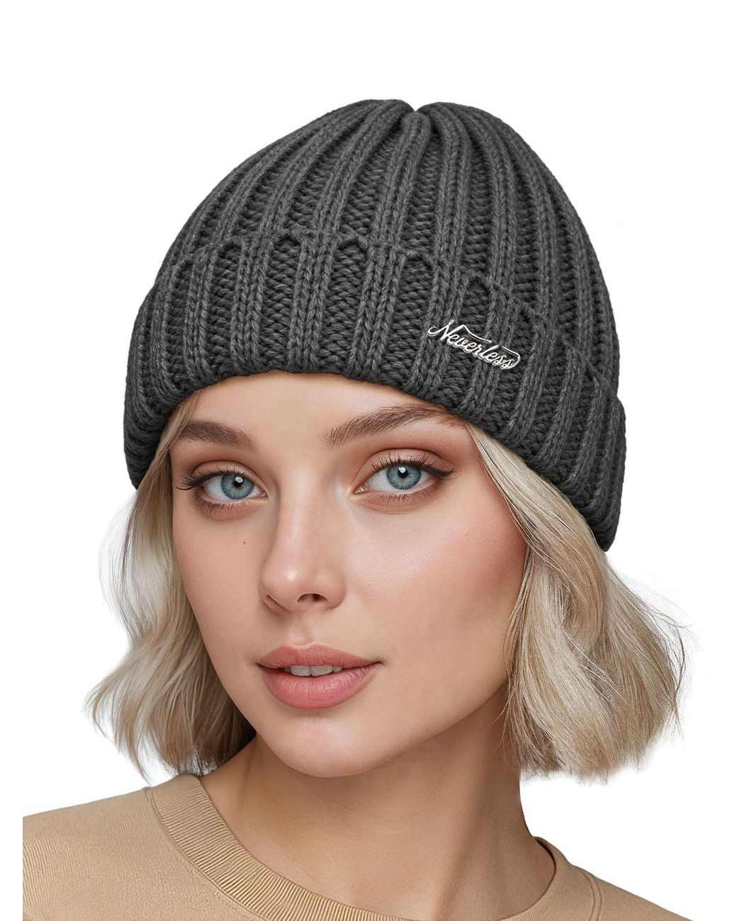 Neverless Gray Mütze Model 36934