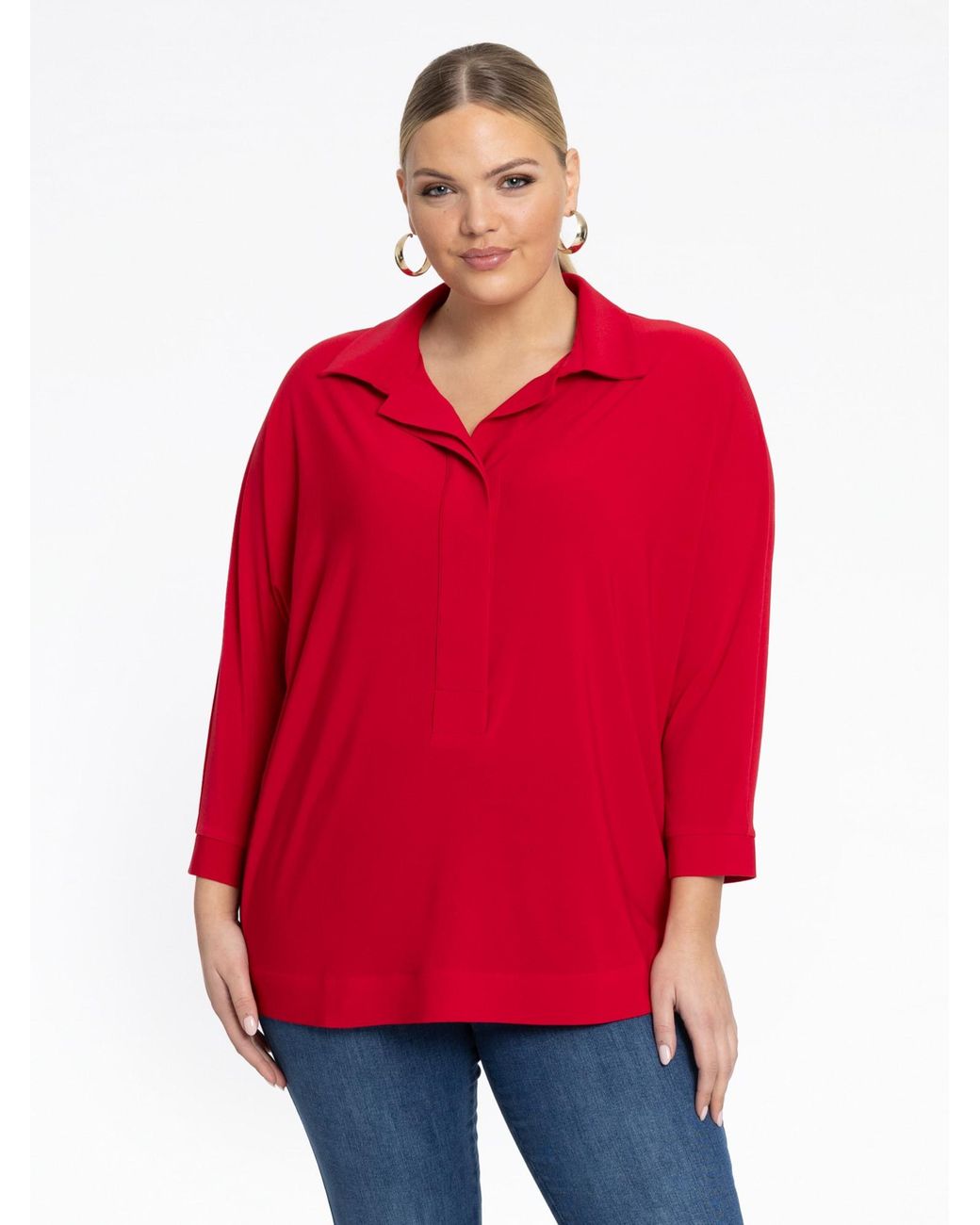 Yoek Red Bluse