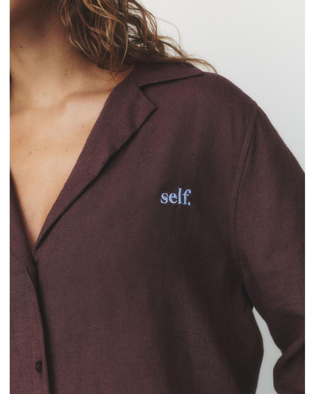 Self Brown Bluse