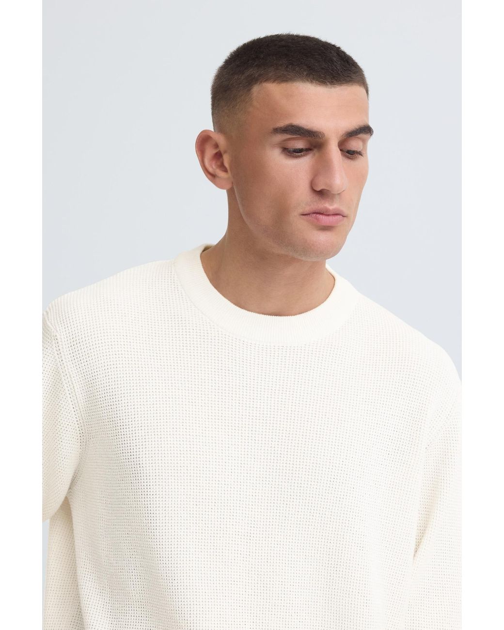 Solid Pullover Sdvian in White für Herren