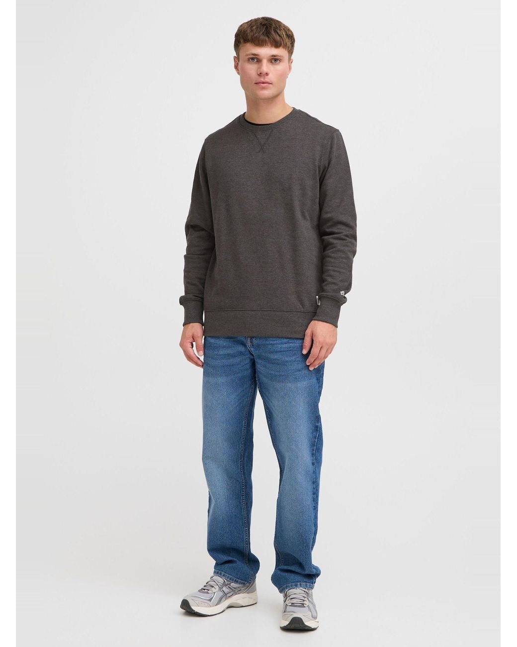 Solid Pullover Chad in Gray für Herren