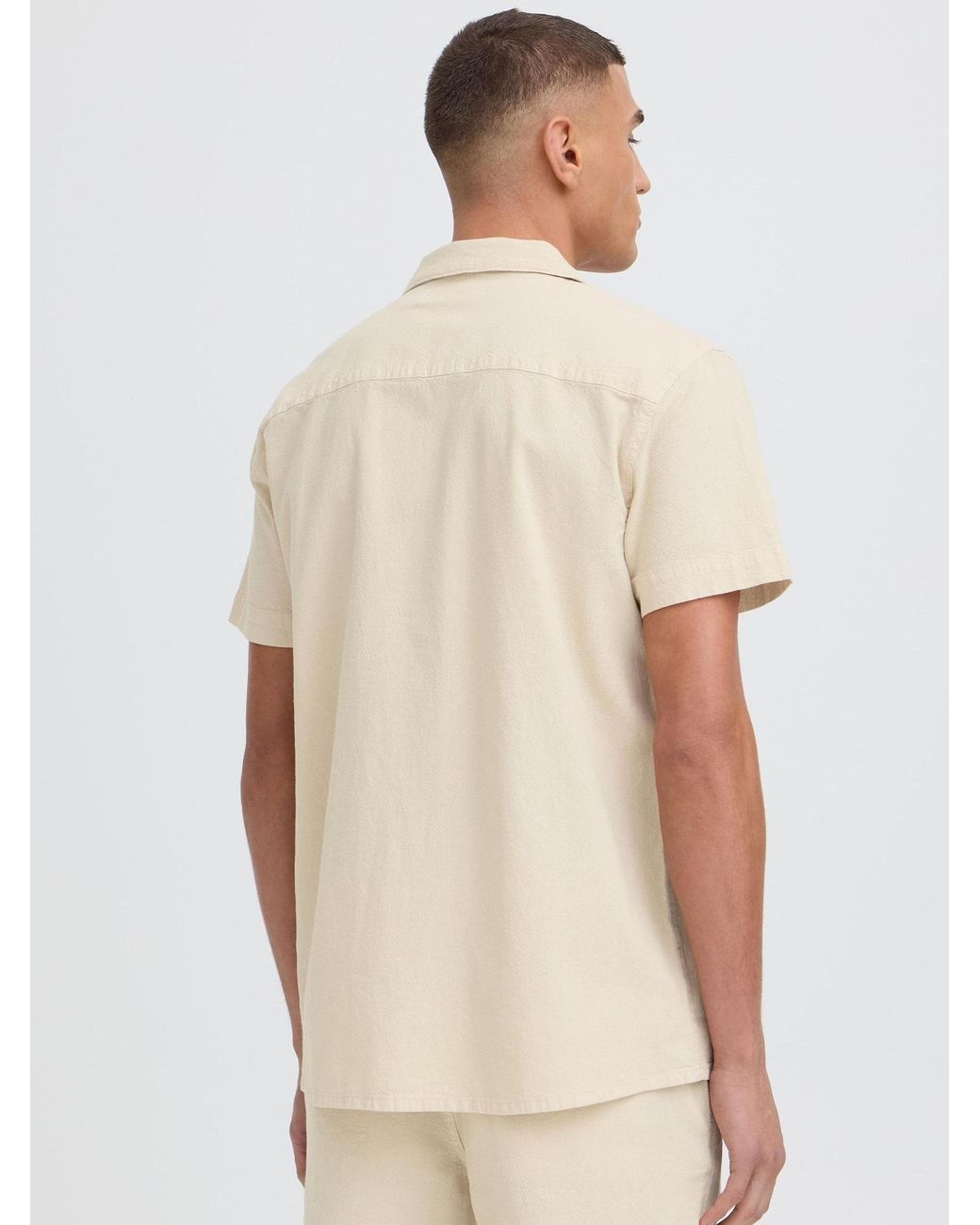 Solid Kurzarmhemd Sdneel in White für Herren