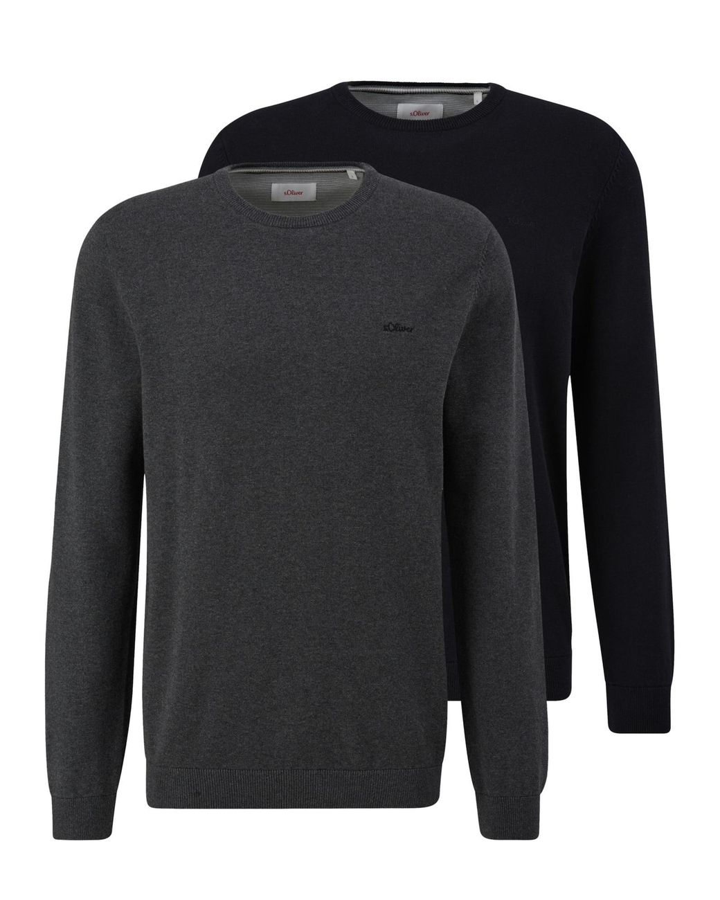 S.oliver Oliver Pullover Basic in Black für Herren
