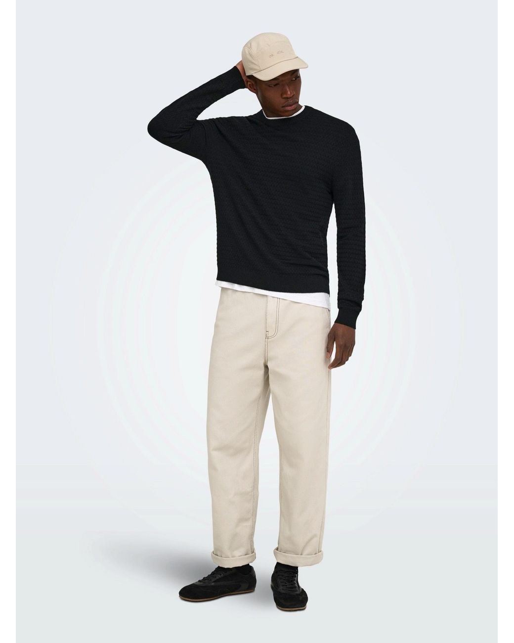 Only & Sons Pullover Onsloui in Black für Herren
