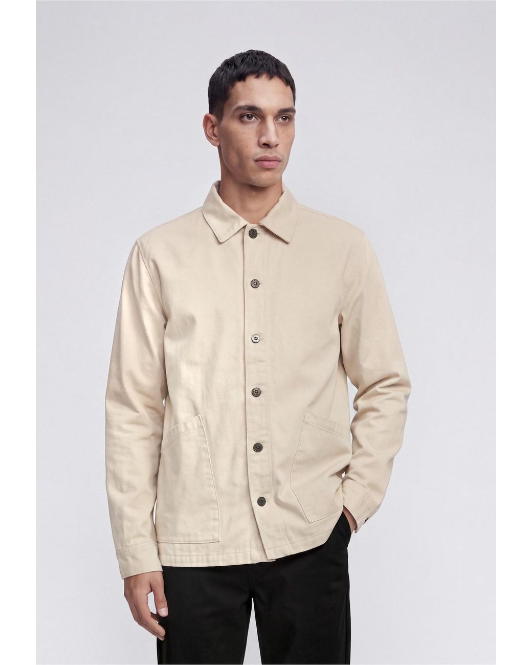 Solid Hemd Dossie in Natural für Herren