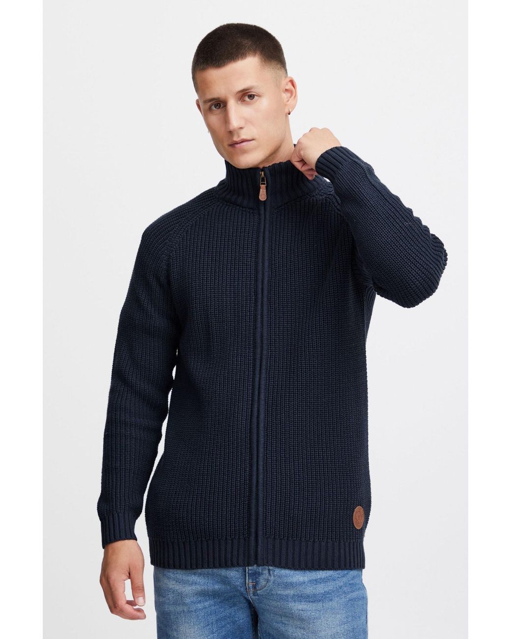 Solid Strickjacke Xenos in Blue für Herren