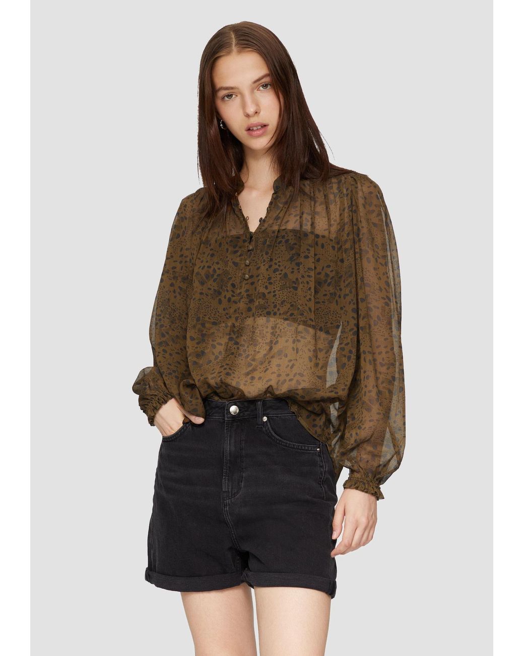QS Brown Bluse