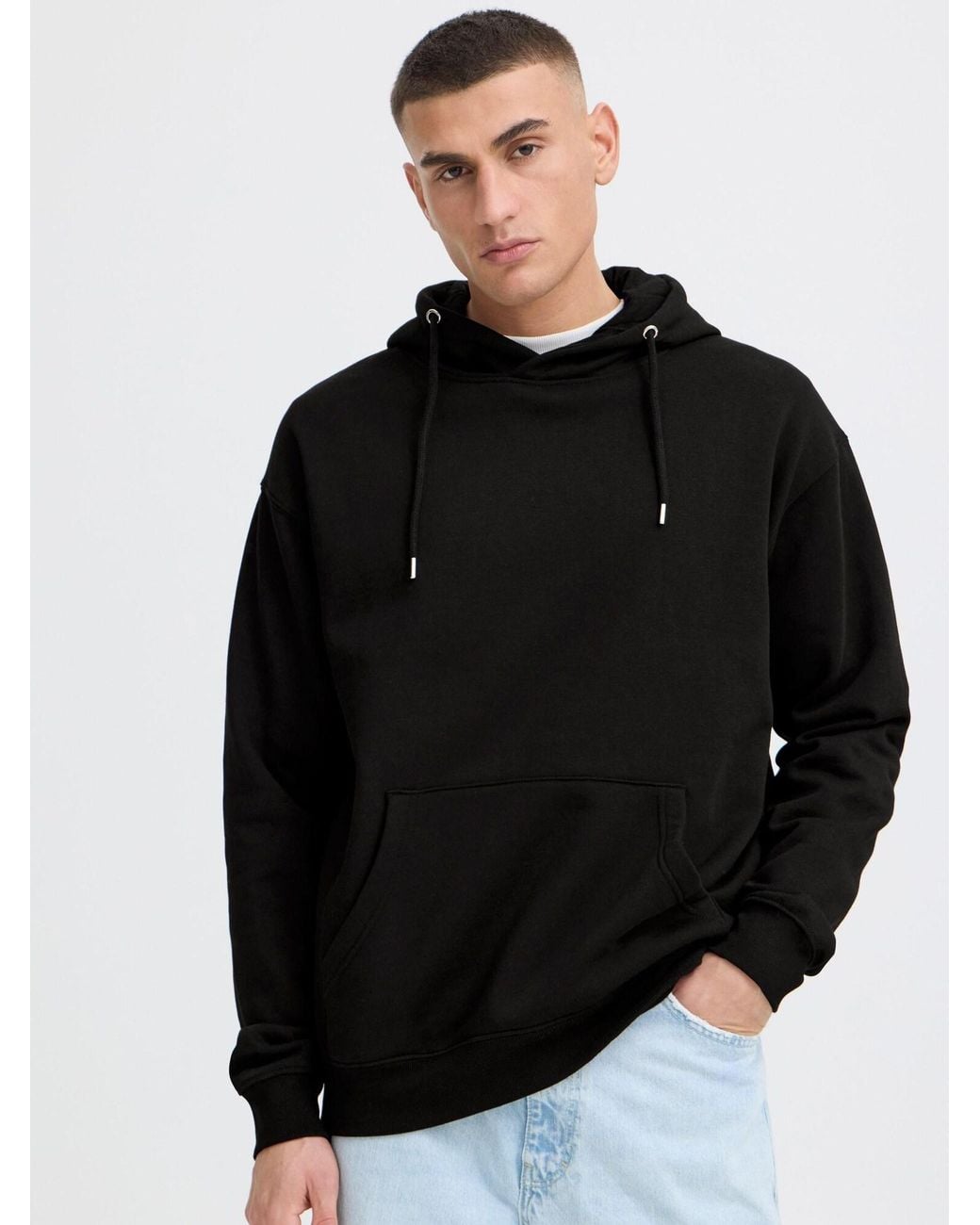 Solid Sweatshirt Lenz in Black für Herren