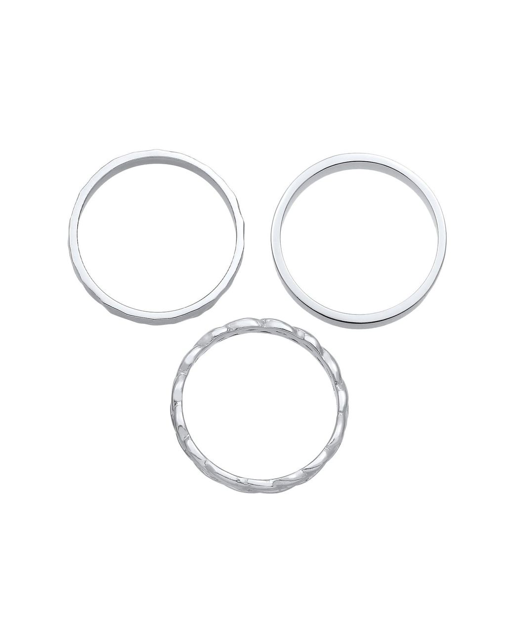 Elli Jewelry Metallic Ring Organic