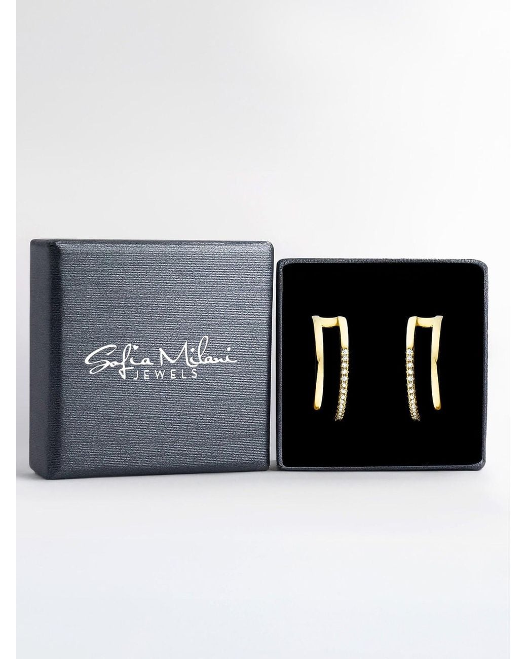 Sofia Milani Metallic Ohrringe Doubled