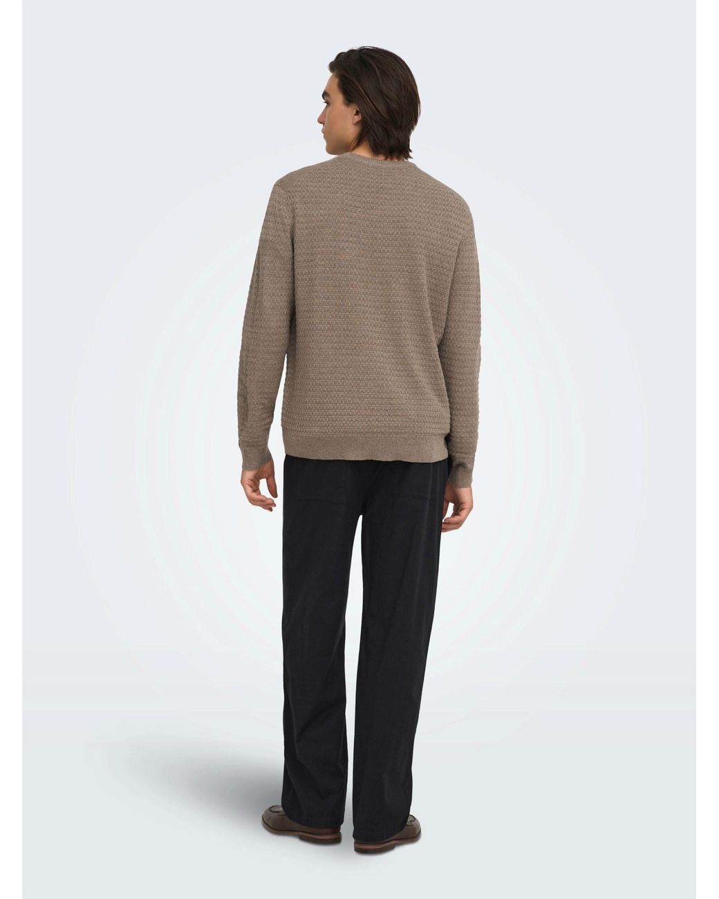 Only & Sons Pullover Onsloui in Brown für Herren