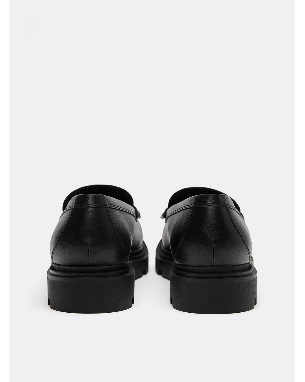 Pull&Bear Slipper in Black für Herren