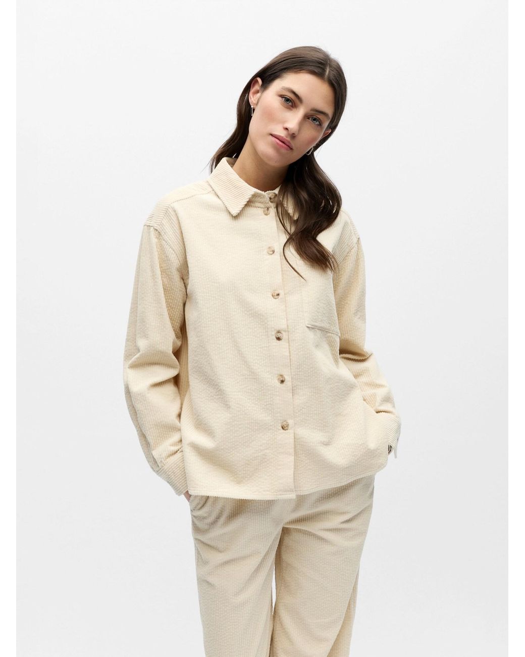 Object Natural Bluse Objgala