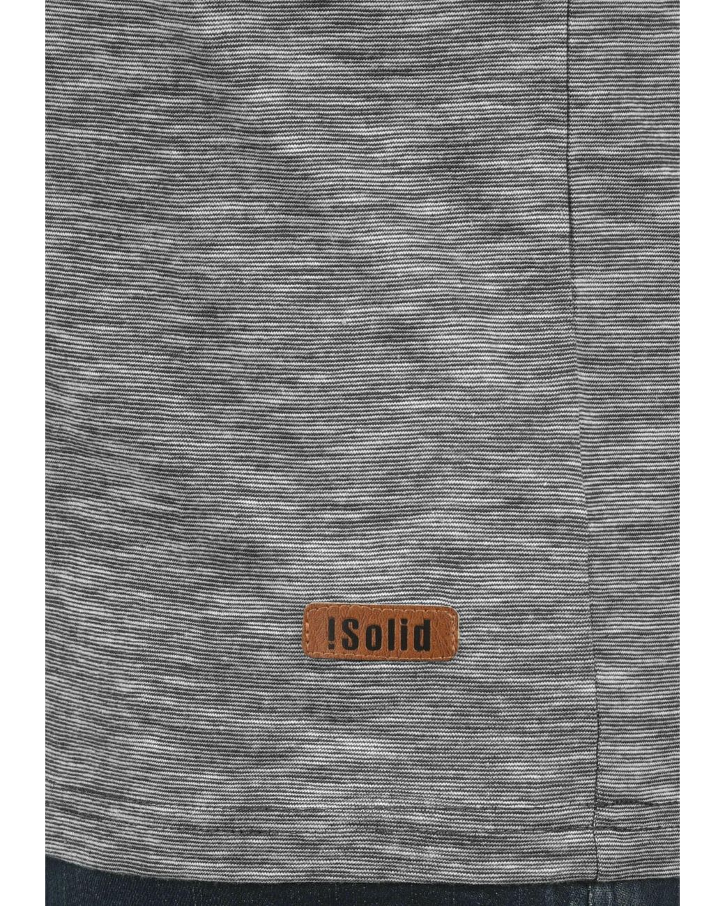 Solid Rundhalsshirt 'migos' in Gray für Herren
