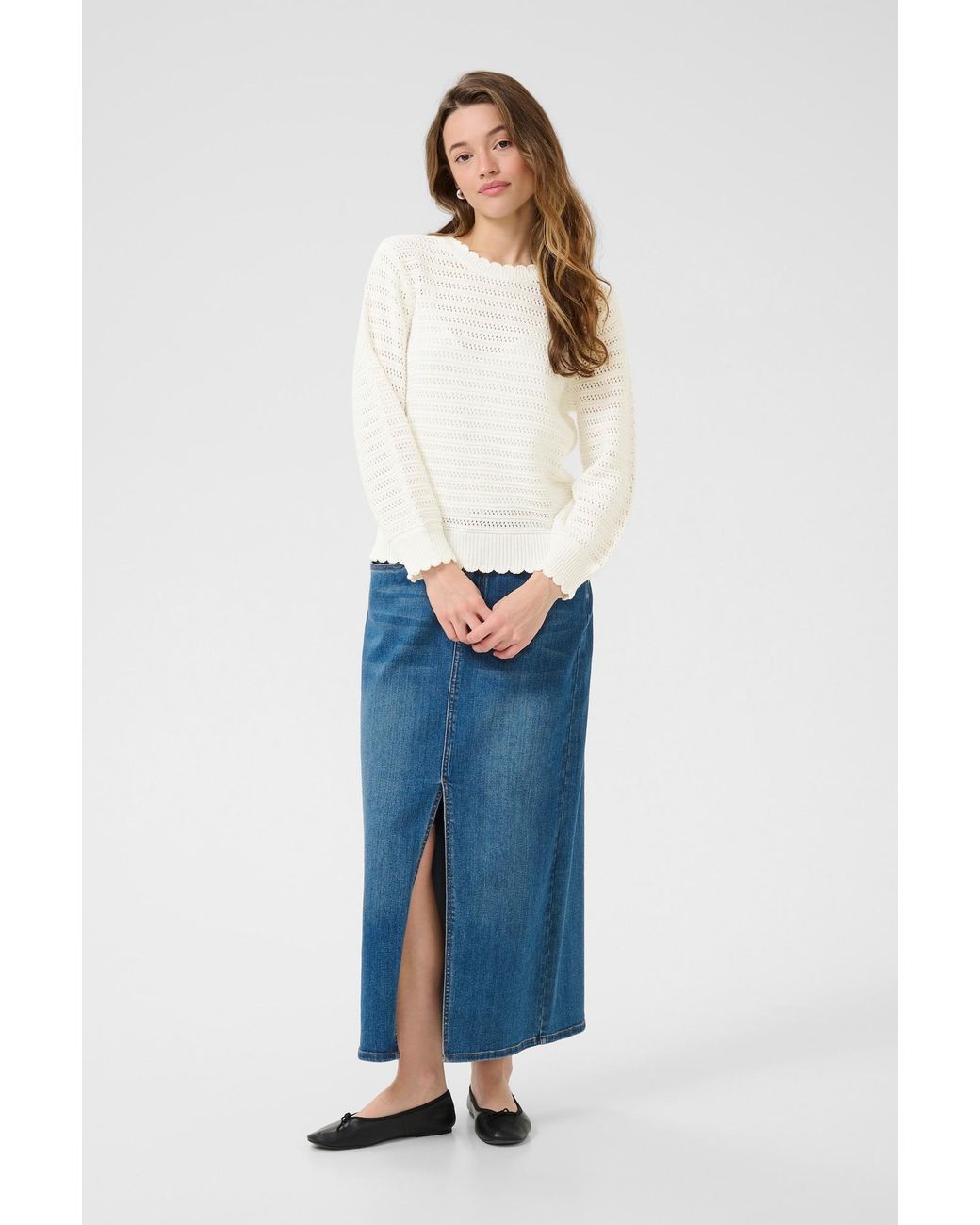 Kaffe White Pullover