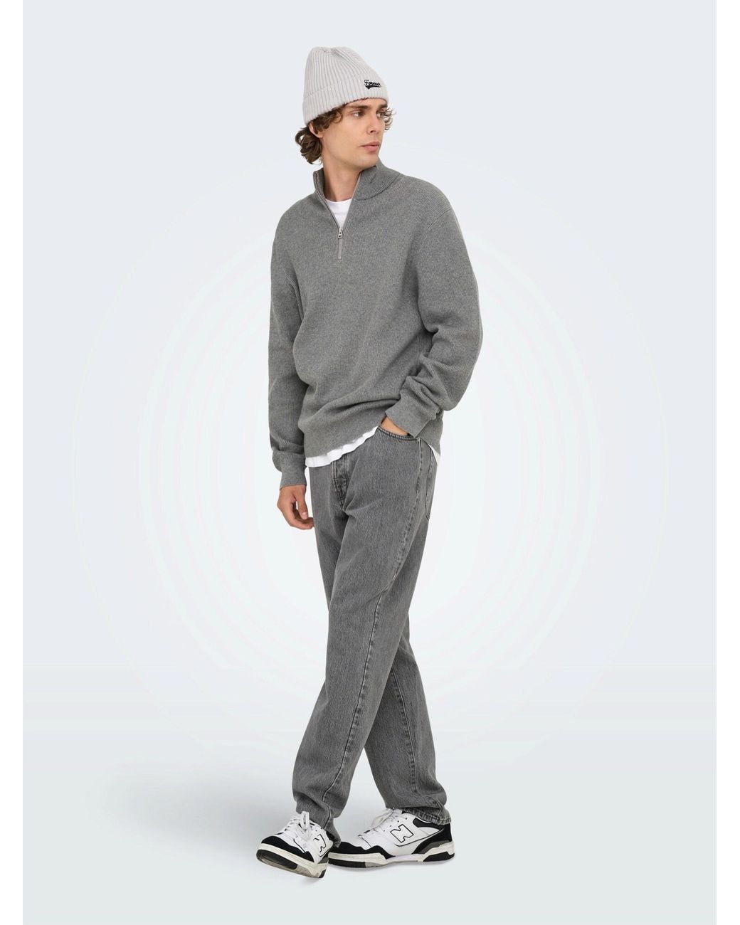 Only & Sons Pullover Onsphil in Gray für Herren