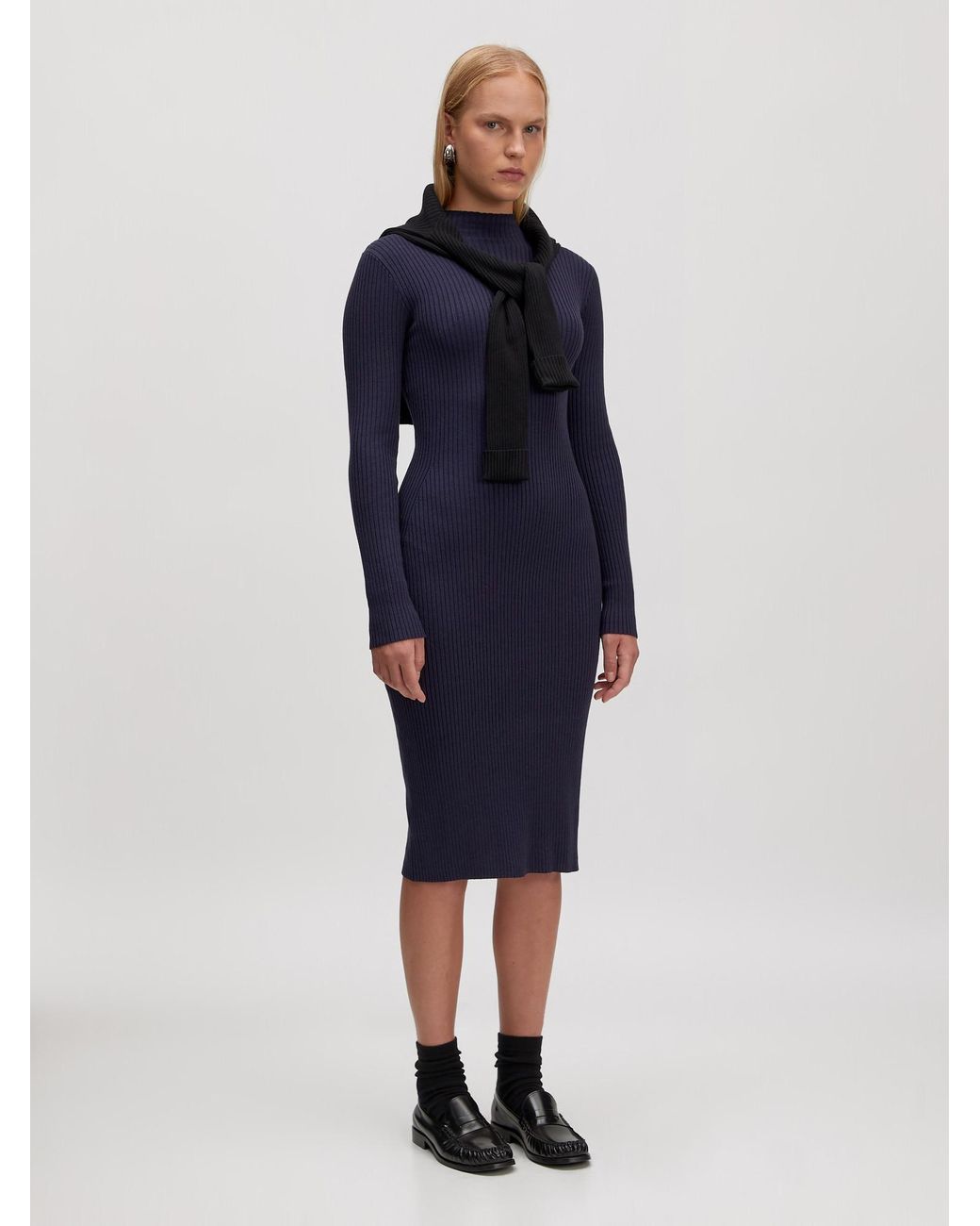 EDITED Blue Strickkleid Hada