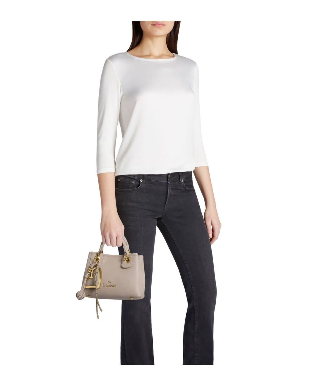 Braccialini White Handtasche Beth