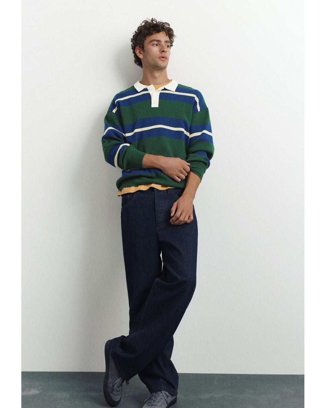 Pull&Bear Pullover in Green für Herren