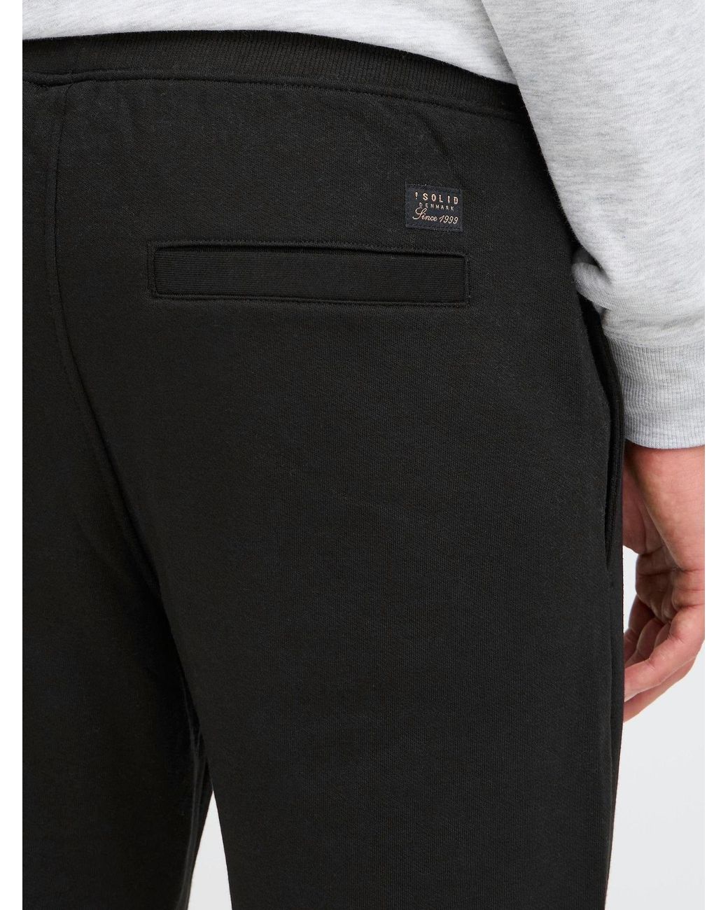 Solid Sweathose Augulus in Black für Herren