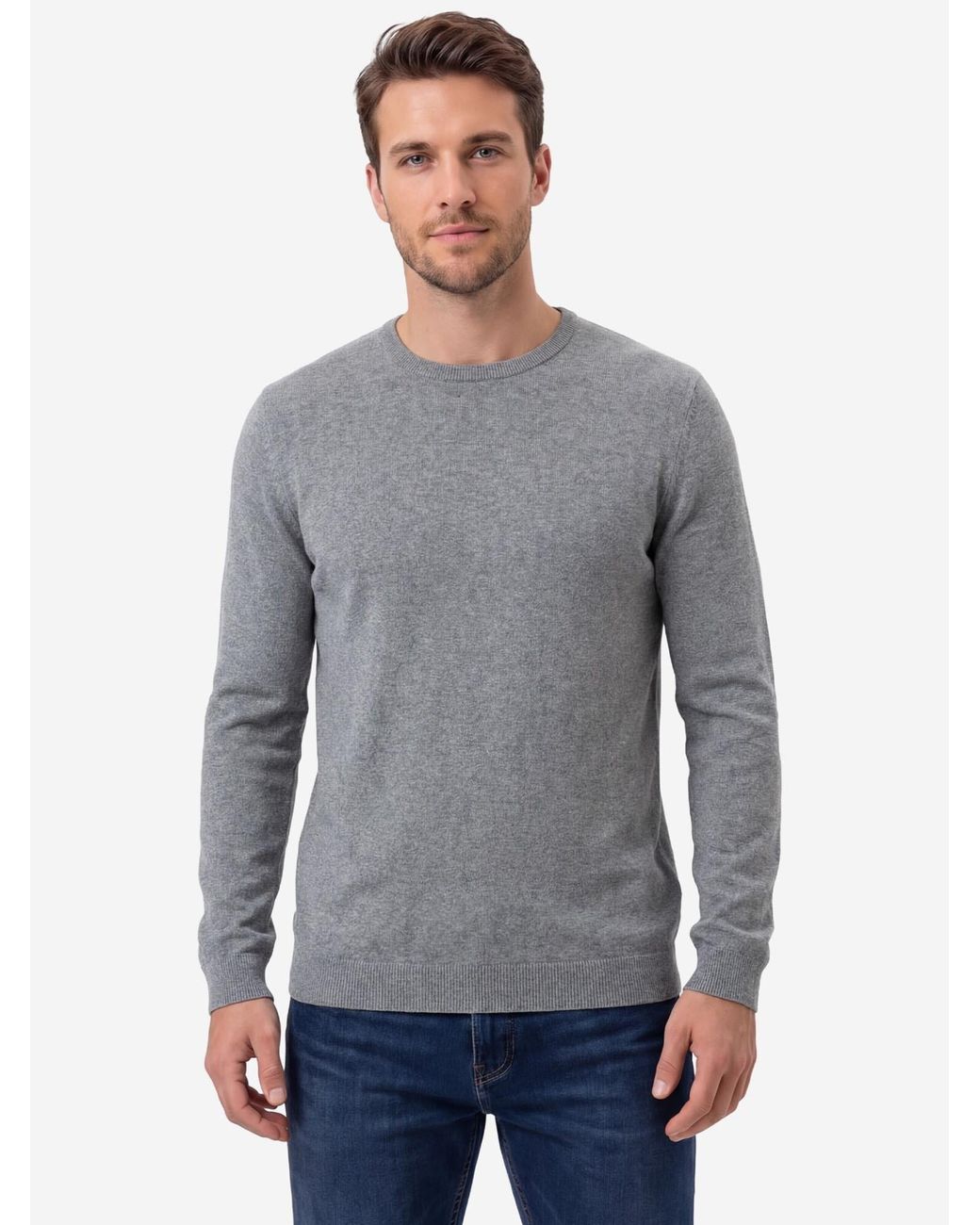 S.oliver Oliver Pullover Basic in Gray für Herren