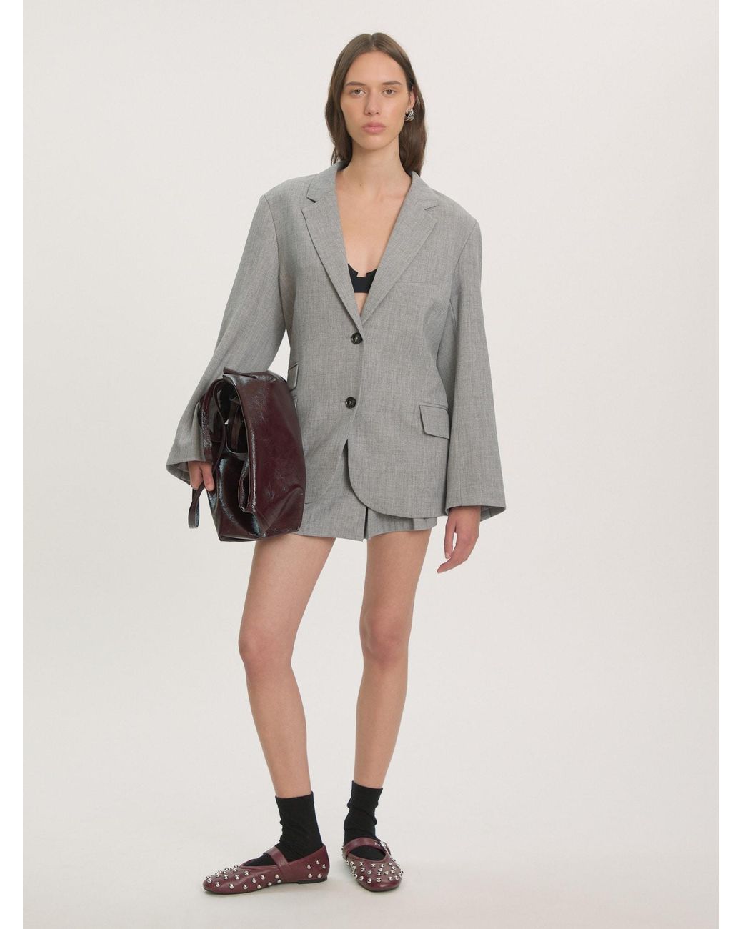 EDITED Gray Skort Sila