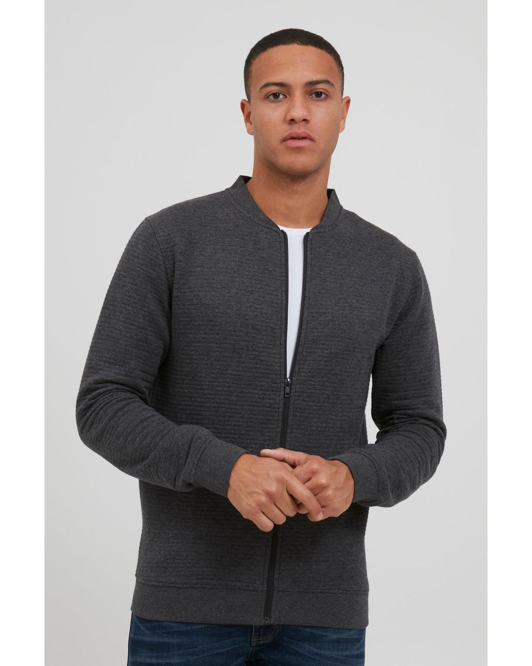 INDICODE Sweatjacke Bronte in Gray für Herren