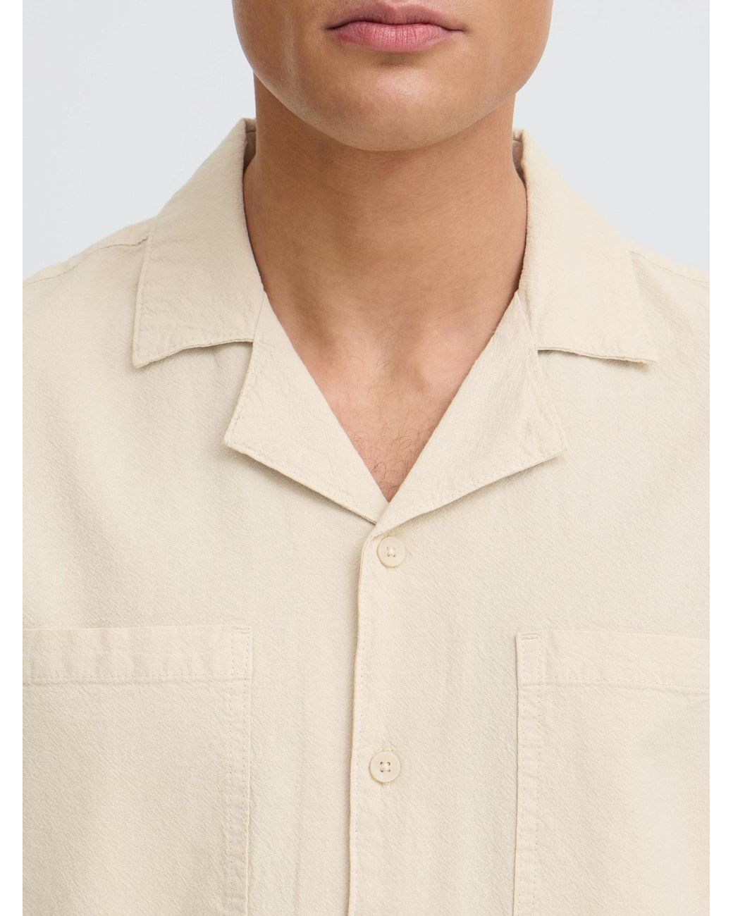 Solid Kurzarmhemd Sdneel in White für Herren