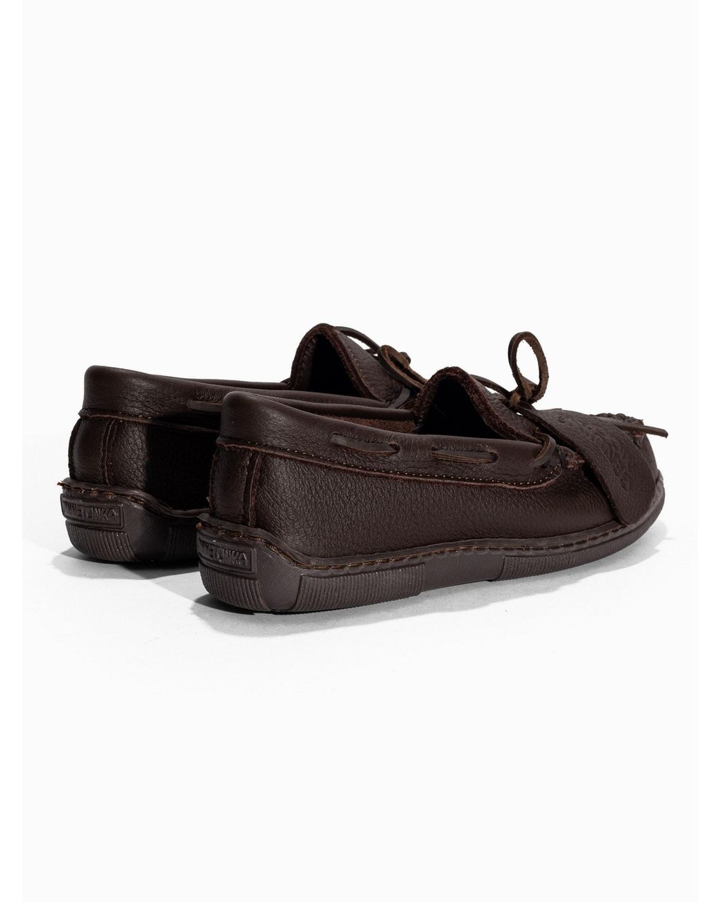 Minnetonka Brown Mokassin Moosehide Classic