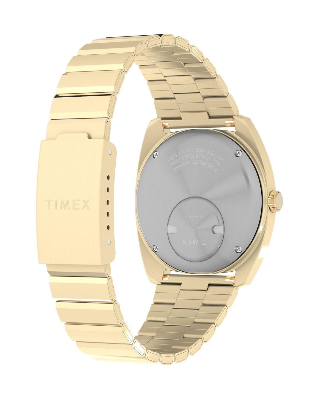 Timex Analoguhr Q1975 Enigma in Metallic für Herren