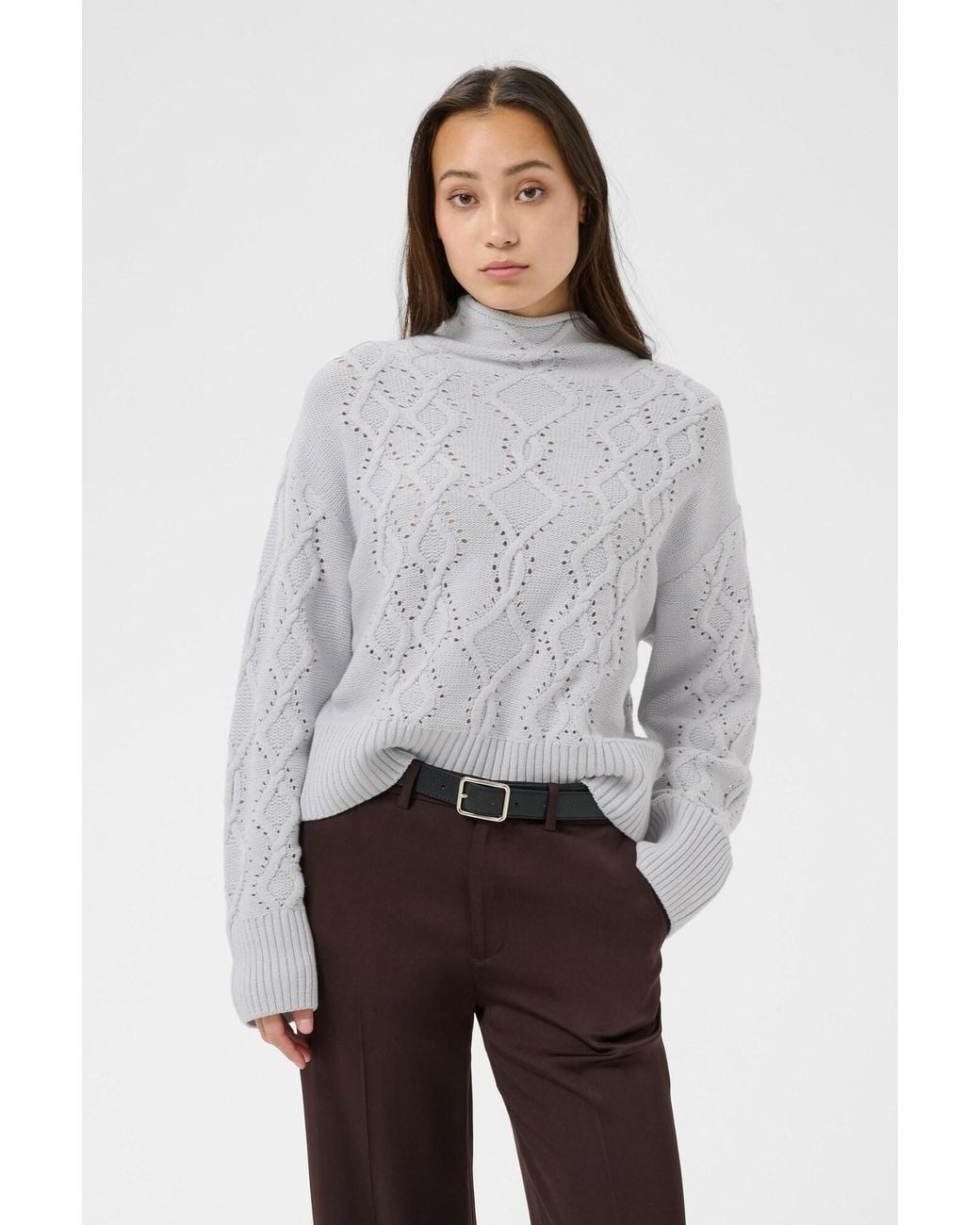 Part Two White Pullover Charne