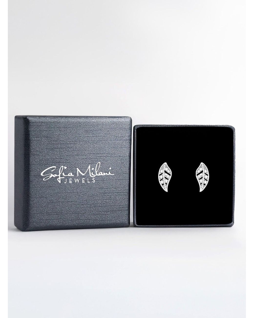 Sofia Milani Metallic Ohrringe Leaf