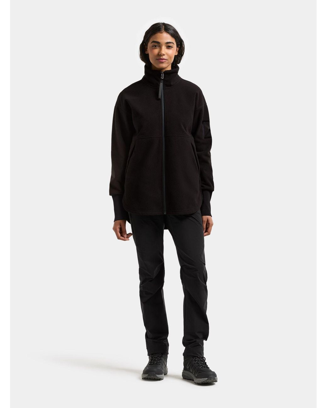 Didriksons Black Fleecejacke Ronja