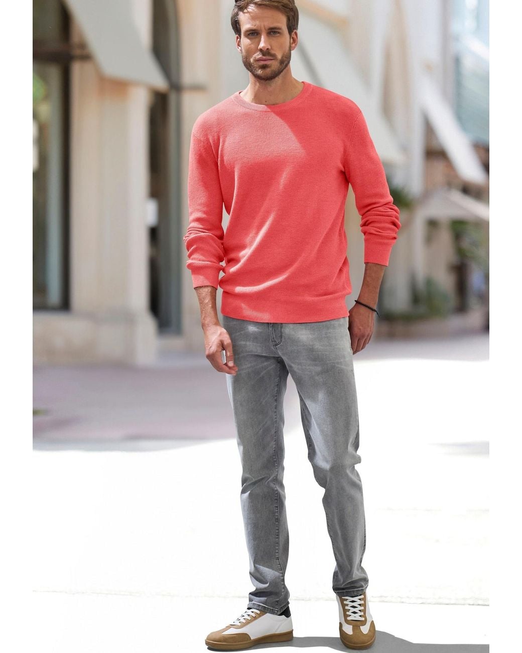 John Devin Pullover in Pink für Herren
