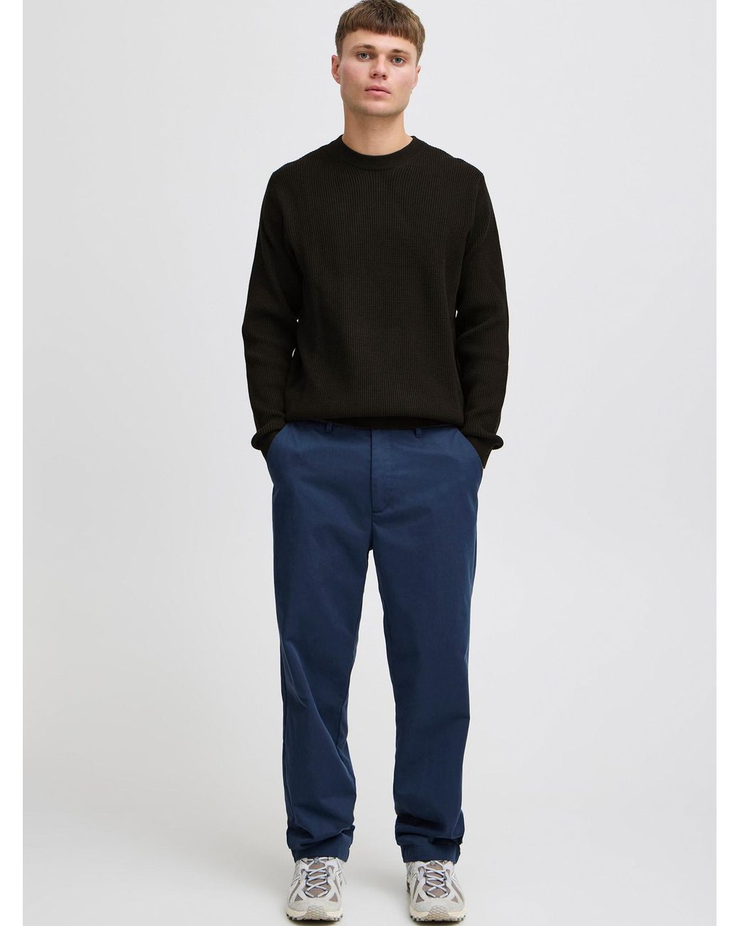 Solid Pullover Hami in Black für Herren