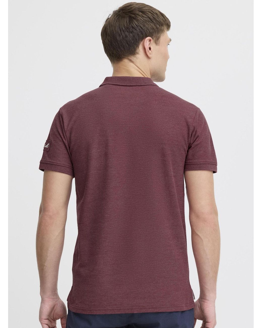 Solid Shirt in Purple für Herren
