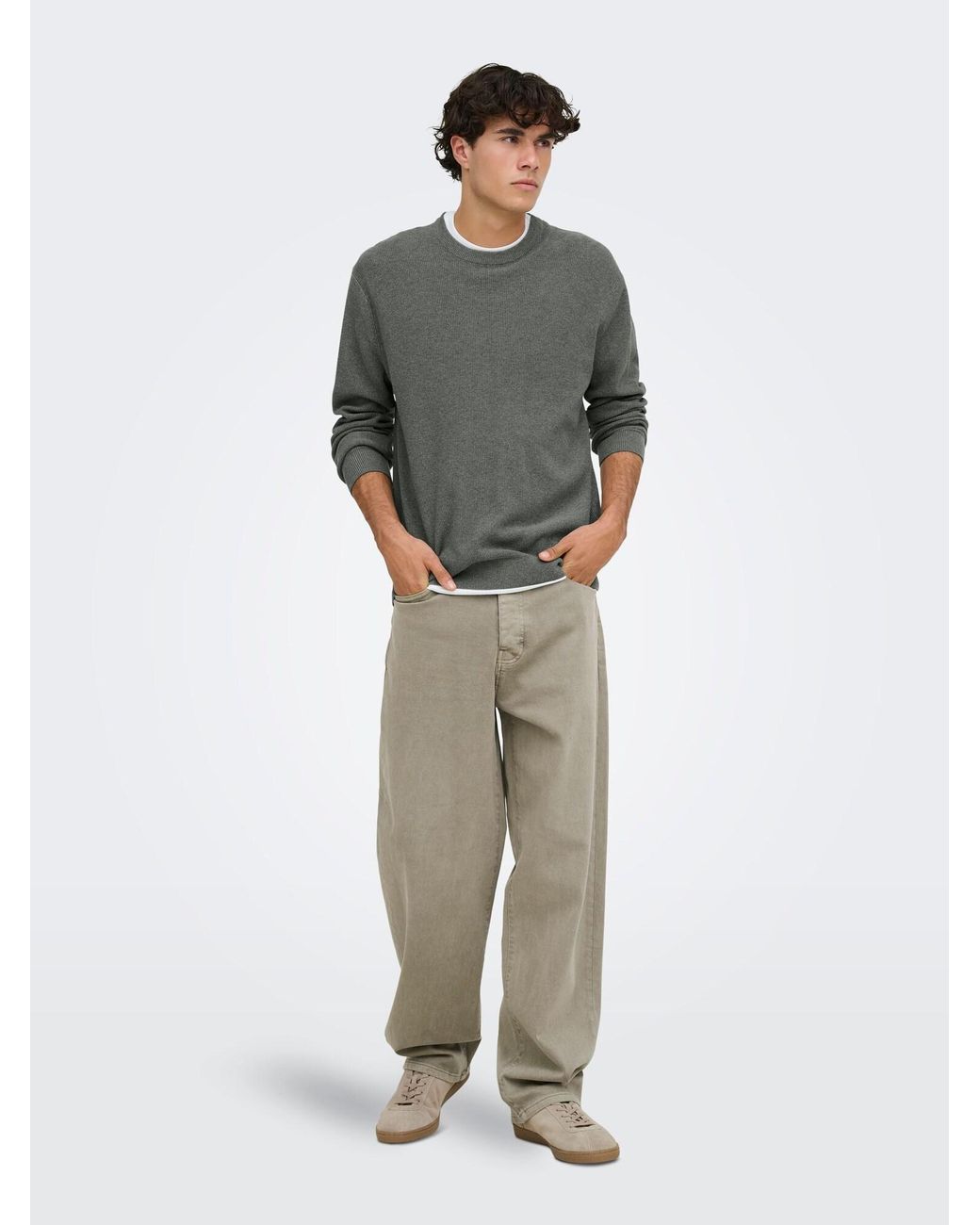Only & Sons Pullover in Gray für Herren