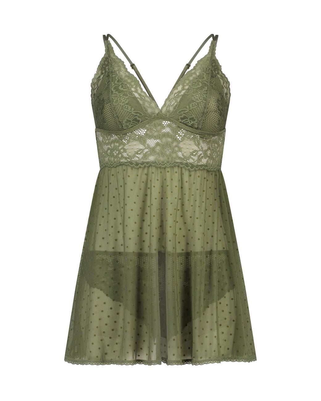 Hunkemöller Hunkemöller negligée 'beatriz' in Grün | Lyst DE