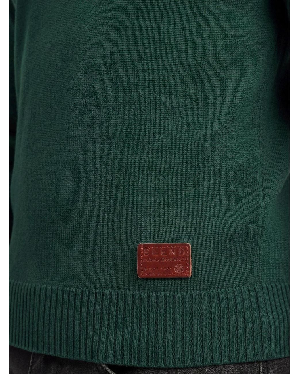 Blend Strickpullover 'lasse' in Green für Herren